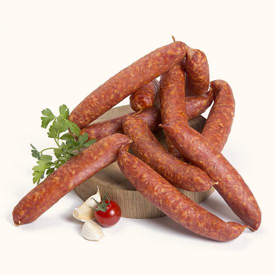 Smoked straight sausages